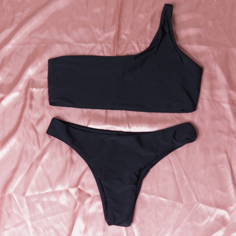 One Shoulder Bikini Two Piece Set